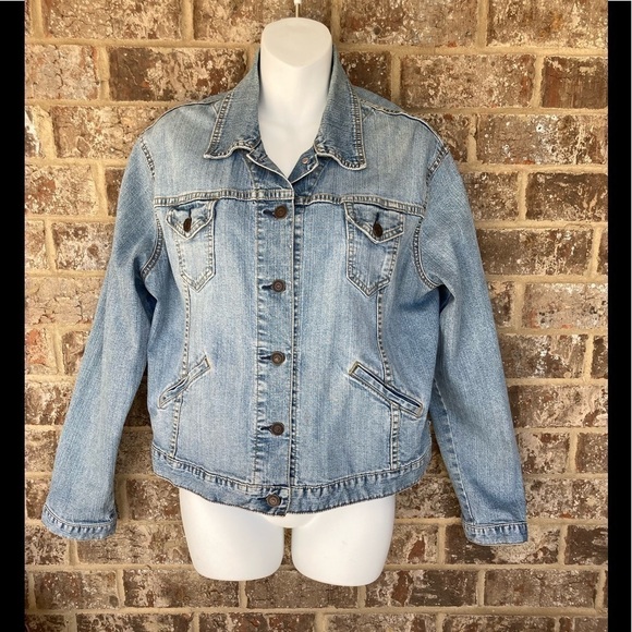 Levis Strauss  Signature Jacket Vintage Bikers Size 12-14 Large - Picture 1 of 11